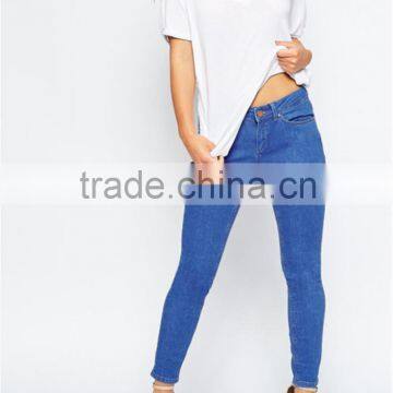 low waist bodycon pencil pants women jean OEM service design/manufacture