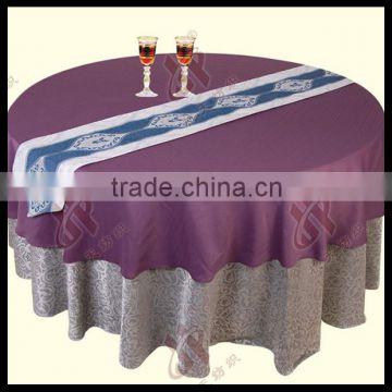 100% polyester visa table overlays wholesale