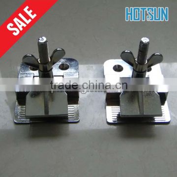 adjustable height screen printing hinge clamps
