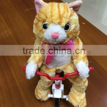 singing cat in tricycle