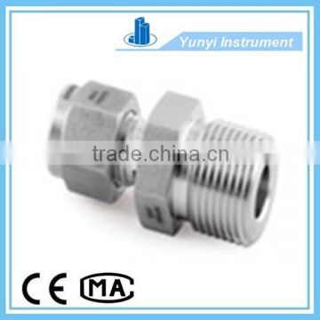 two ferrule tube fitting compression fittings union straight fitting 1/4" fitting