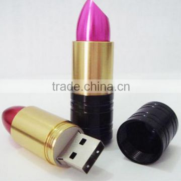 Promotional gifts sexy lipstick shape usb flash drive