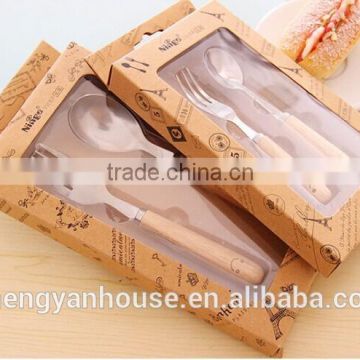 supermarket Hot sale stainless steel fork and spoon set