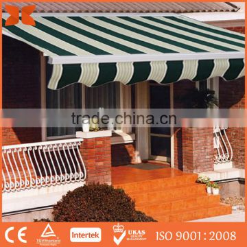 hot sale handle or wind, sun and rain control system used terrace awning