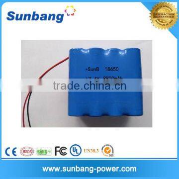 18650 7.4v 8800mah lithium battery pack for heating vest