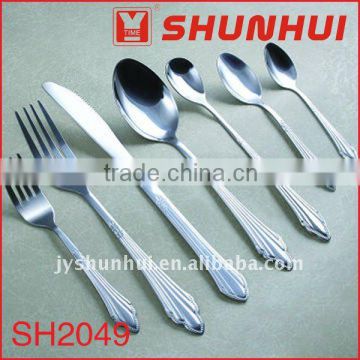 Stainless steel western style cutlery set