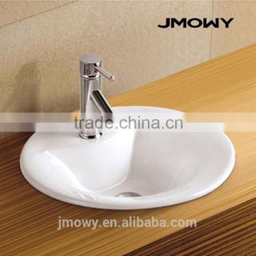 JMOWY ceramic washing basin above counter sink