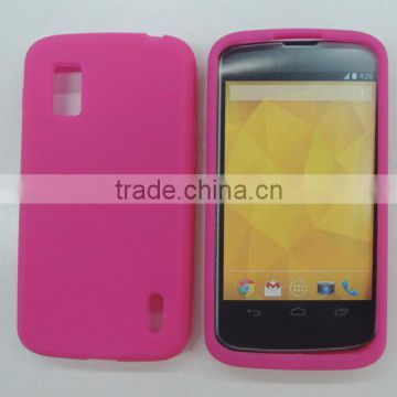 Silicon skin cover for LG E960 Google Nexus 4, competitive price, we accept Paypal