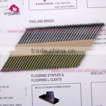 0.12"*3" bright smooth shank paper strip nails