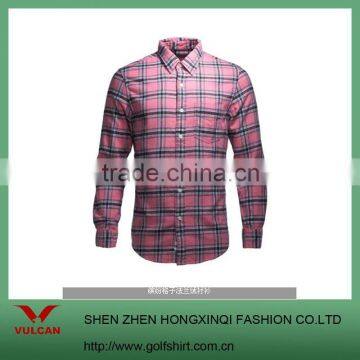 plaid long sleeve casual shirt welcome customized