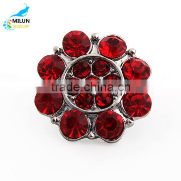Fashion Crystal Jewelry 18MM Metal DIY Snap Button Wholesale