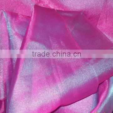 shiny organza fabric for dresses, korea organza from JiaXing ShengRong,China