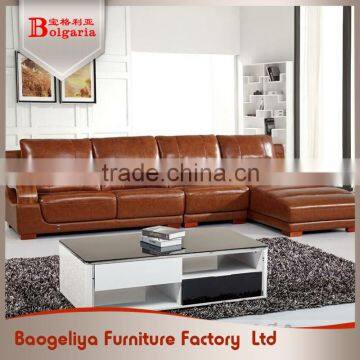 Easy assemble comfortalbe no smell modern style leather sofa