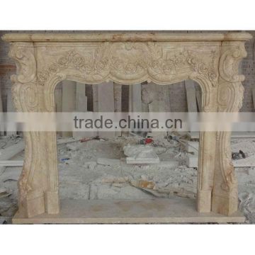 Travertine Classic Fireplace Mantel