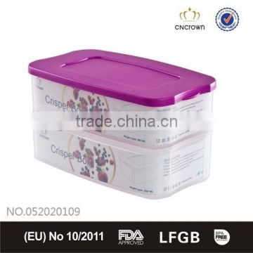 Small clear plastic storage boxes with grids or dividers