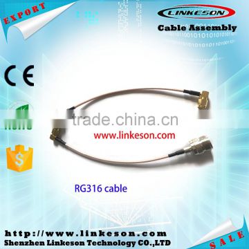 right angle SMA male to N female connector for RG316 cable