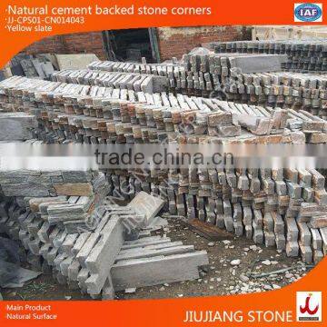 natural cement backed stone panel corners/exterior wall corner