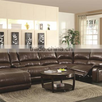 Modern Leather Living Room Corner Sofa Home Furniture