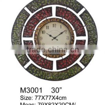 30 inch large homecraft metal wall clock