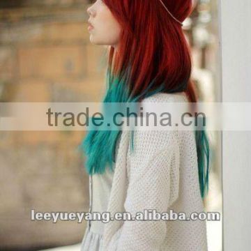 2014 new fashion beautiful ombre maroon straight short wig