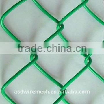 PVC coated and galvanized chain link fence