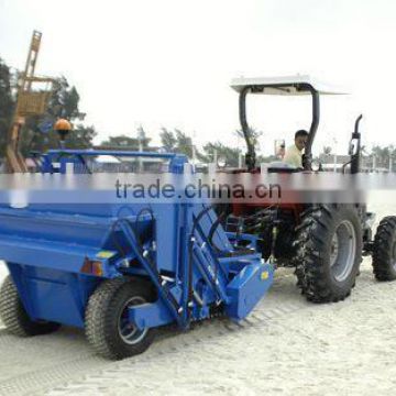 beach sand cleaner fitted with tractor