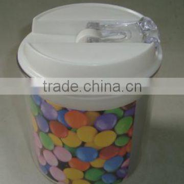0.5L round shape airtight food storage container