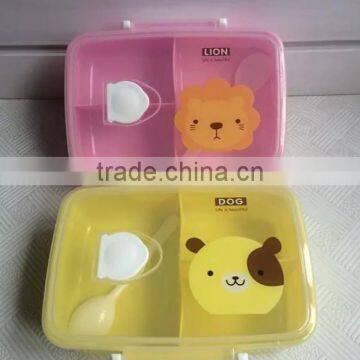 2017 High quality plastic lunch box with lock
