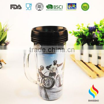 16oz Double Wall magic hard Plastic tumbler Cup coffee mug