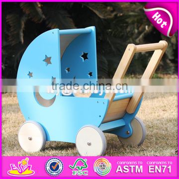 2017 New design safety outdoor toddlers wooden push walker W16E074