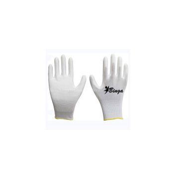 PU Coated 13G Polyster Shell Safety Glove