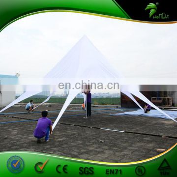 Custom White Luxury Bicycle Tent / Water-proof Party Star Tent , Luxury Canvas Tent with Logo for Sale