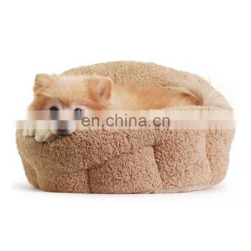 Faux fur dog bed luxury pet bed