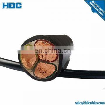 CVT Power cable 0.6/1kv 3.5kv 5kv JIS C 3605 strands copper xlpe insulation pvc sheath Triplex 38 60 100 200 325mm2