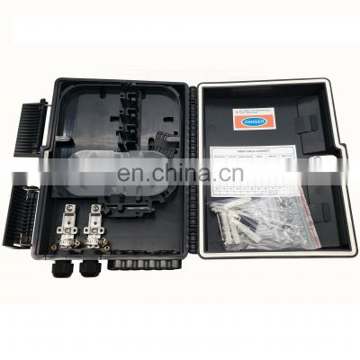 1*12 Fiber Terminal Box PC ABS Black 12 Port Nap Distribution Box FDB 12 core fiber optic distribution box