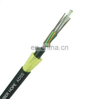 Cable Fiber Optic ADSS Outdoor Single Mode 4 Core Fiber Cable