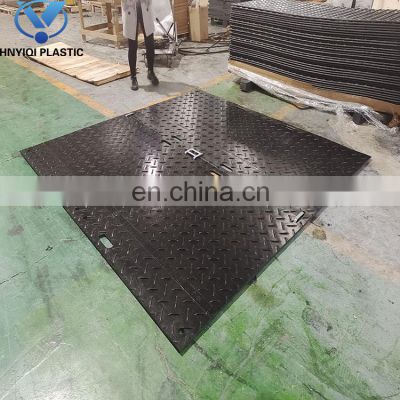 HDPE Ground Protection Mat Black Cheap Price Used Plastic Excavator Trackway 4X8 FT Ground Protection Mats