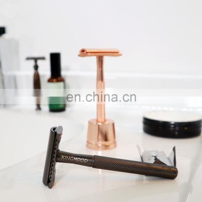 modern stylish man women durable reusable  eo-friendly reusable metal razor double edge  shaving safety razor
