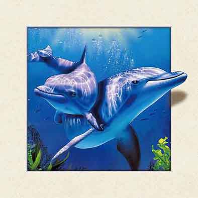 Customized 5D Animal Picture Sharks 3D 5D Lenticular Picture 3D Lenticular Posters
