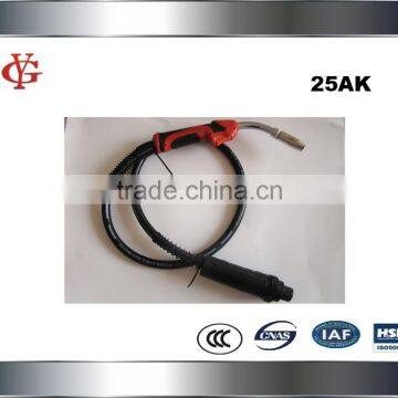 welding torch, red handle