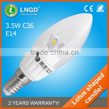 High Bright China Supplier led candle light bulb