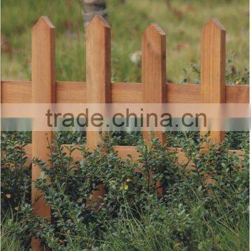 100% solid wooden fence for garden or park
