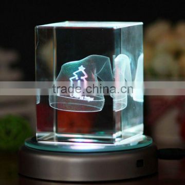 3d laser crystal christmas decorations