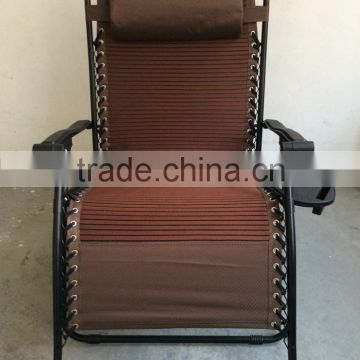 3D nylon fabric and new style gravity chair with table( brown color)