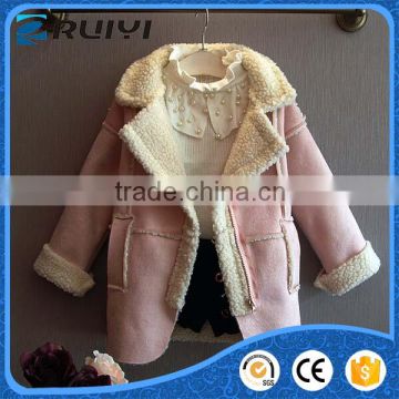 girls winter clothes baby clothes fake fur winter suede lamb wool coat