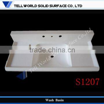 Tellworld hot sale artificial stone twin wash basin