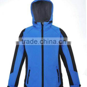 Boy blue softshell jacket with fitted shape(2xb12b1)