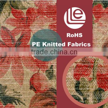 PET flower printed textiles fabric