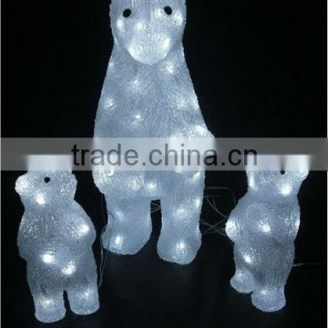 Acrylic Three Bears Goup LED Lights( MOQ: 100PCS GS/CE)
