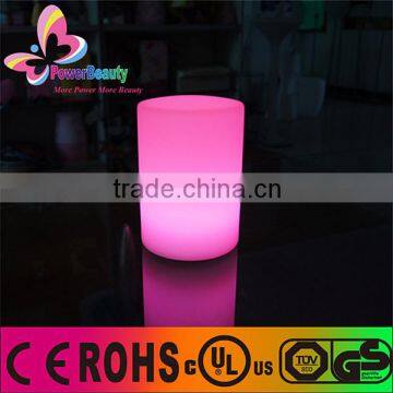 hot sale rechargeable batteries color changing led cylinder table lamp light for outdoor use